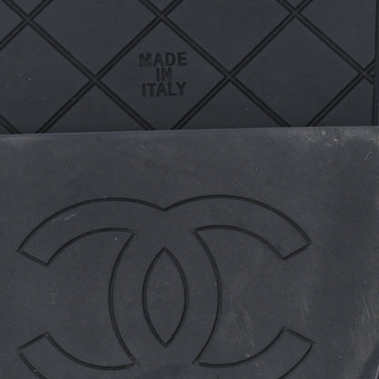 Chanel Lambskin Cord Chain CC Sandals 40 Black 7 of 7