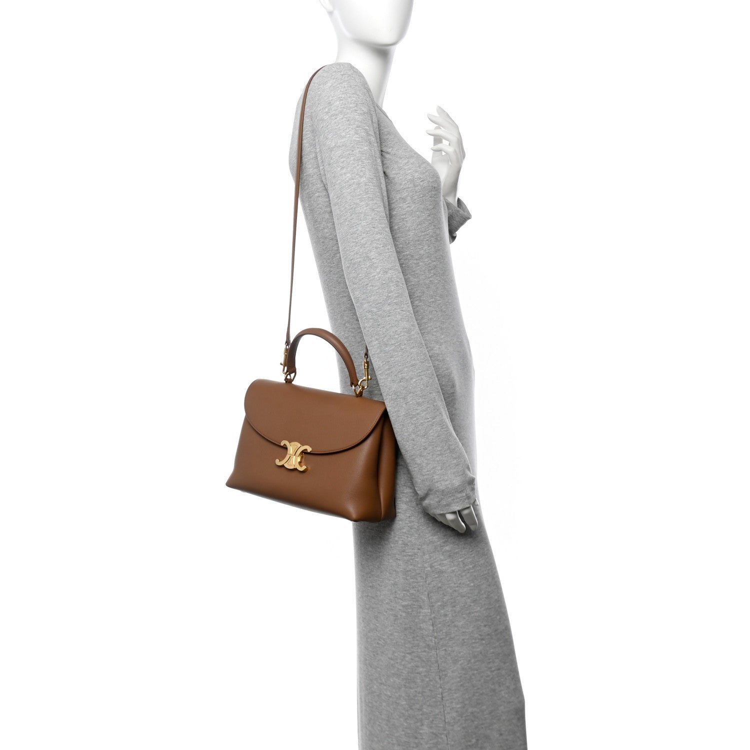 Celine Supple Calfskin Medium Nino Bronze 2 of 9