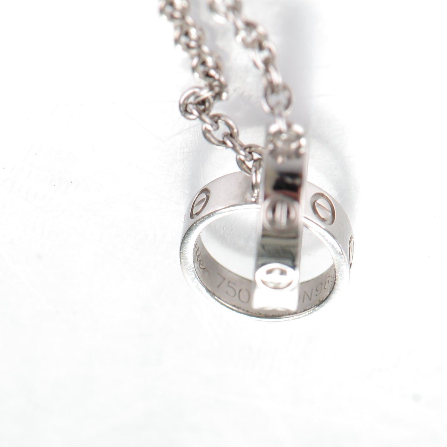 18K White Gold Interlocking LOVE Bracelet