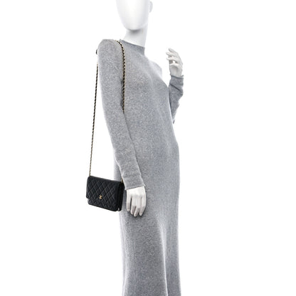 Chanel Caviar Quilted Wallet On Chain WOC Black 2 of 9