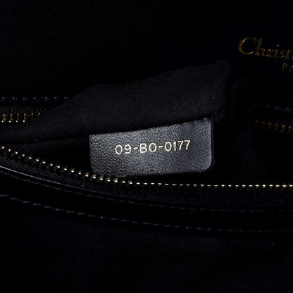 Christian Dior Lambskin Studded Medium Diorama Flap Bag Black 7 of 10