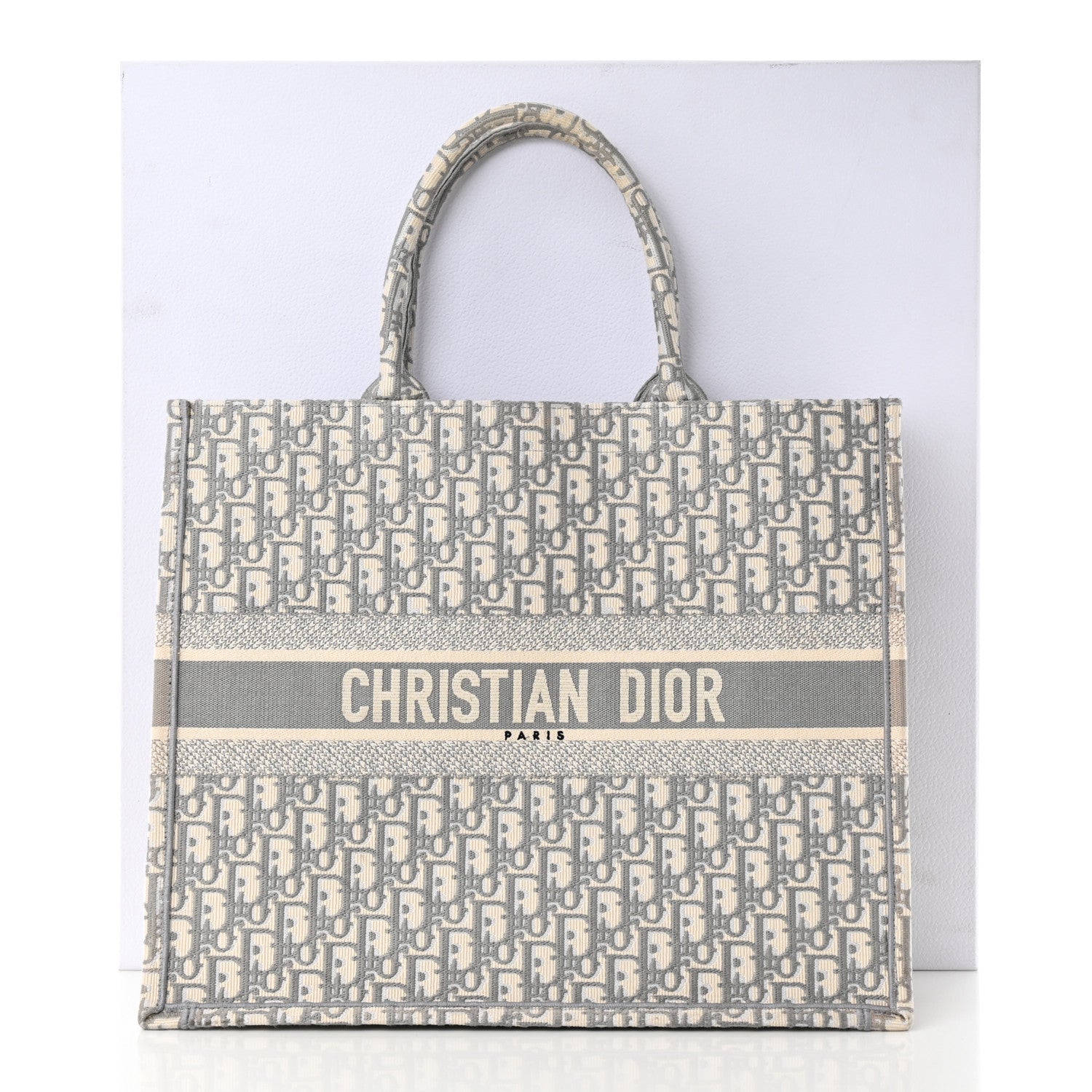 Christian Dior Oblique Large Book Tote Grey 14 of 14