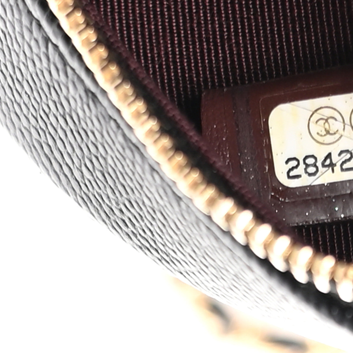 Chanel Caviar Quilted Round Clutch With Chain Black 6 of 9