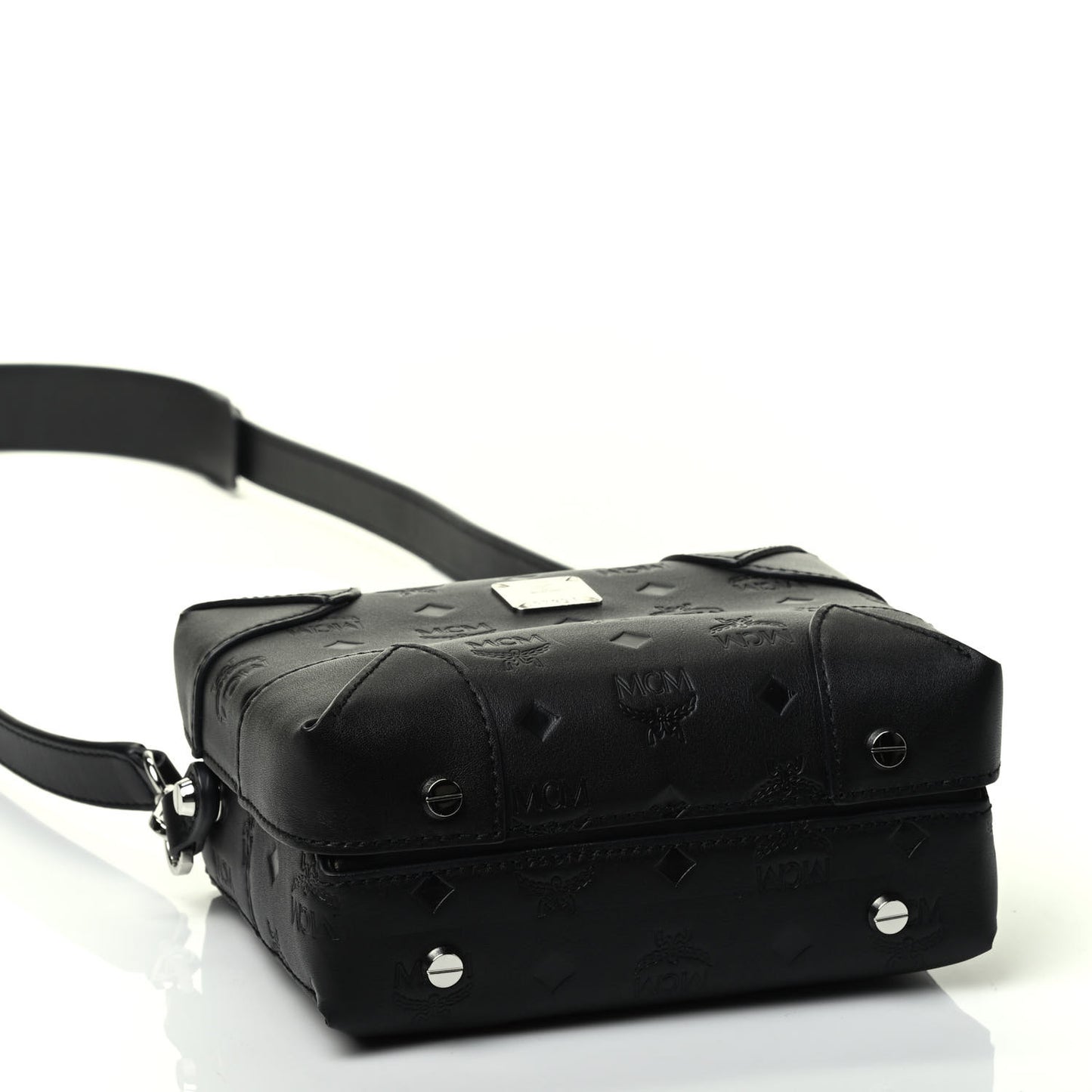 Calfskin Ottomar Monogram Small Berlin Crossbody Black