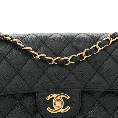 Chanel Caviar Quilted East West Flap Black 8 of 11