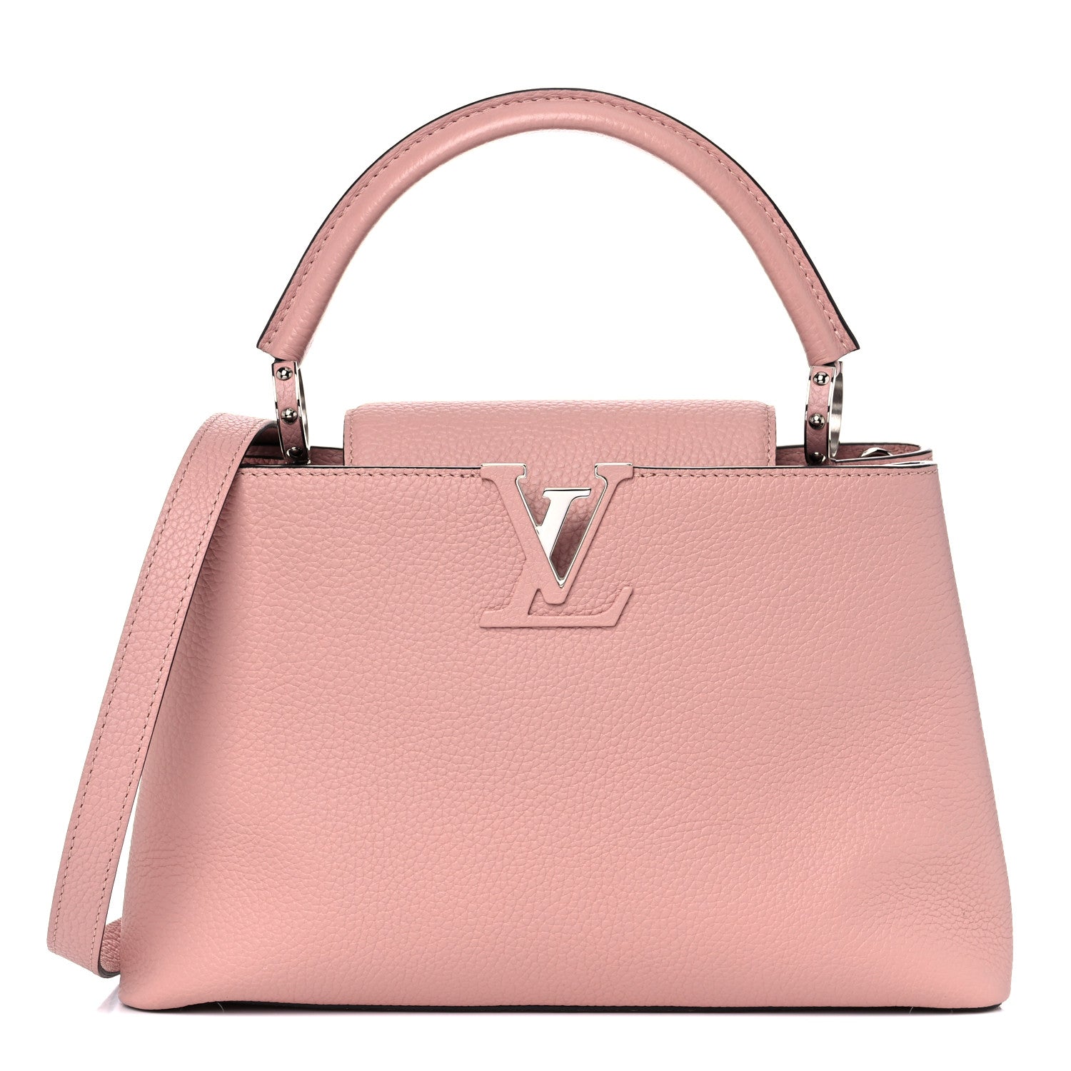Louis Vuitton Taurillon Capucines PM Magnolia 1 of 8