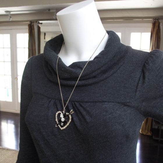 Coco Heart Arrow Pendant Necklace