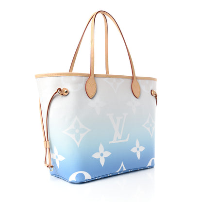 Louis Vuitton Monogram Giant By The Pool Neverfull MM Blue 3 of 11