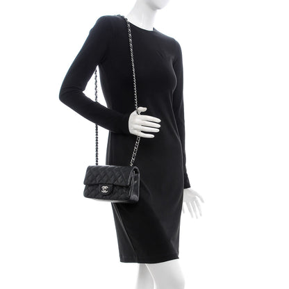 Chanel Caviar Quilted Mini Rectangular Flap Black 2 of 7