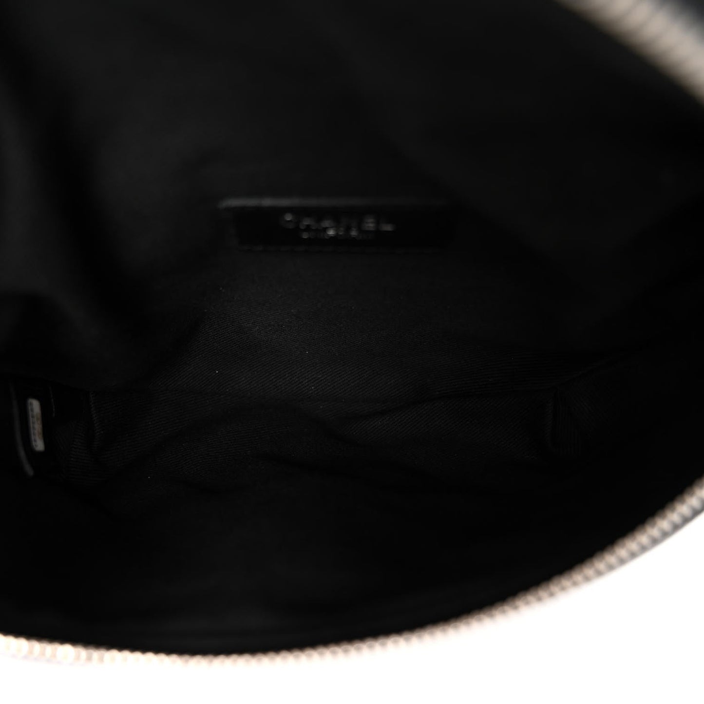 Calfskin Quilted Waist Belt Bag Black