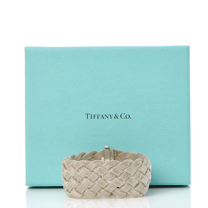 Tiffany Sterling Silver Somerset Braided Bracelet 5 of 5