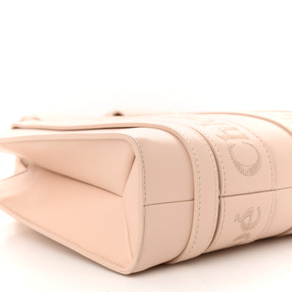 Chloe Calfskin Small Woody Tote Cement Pink 9 of 10