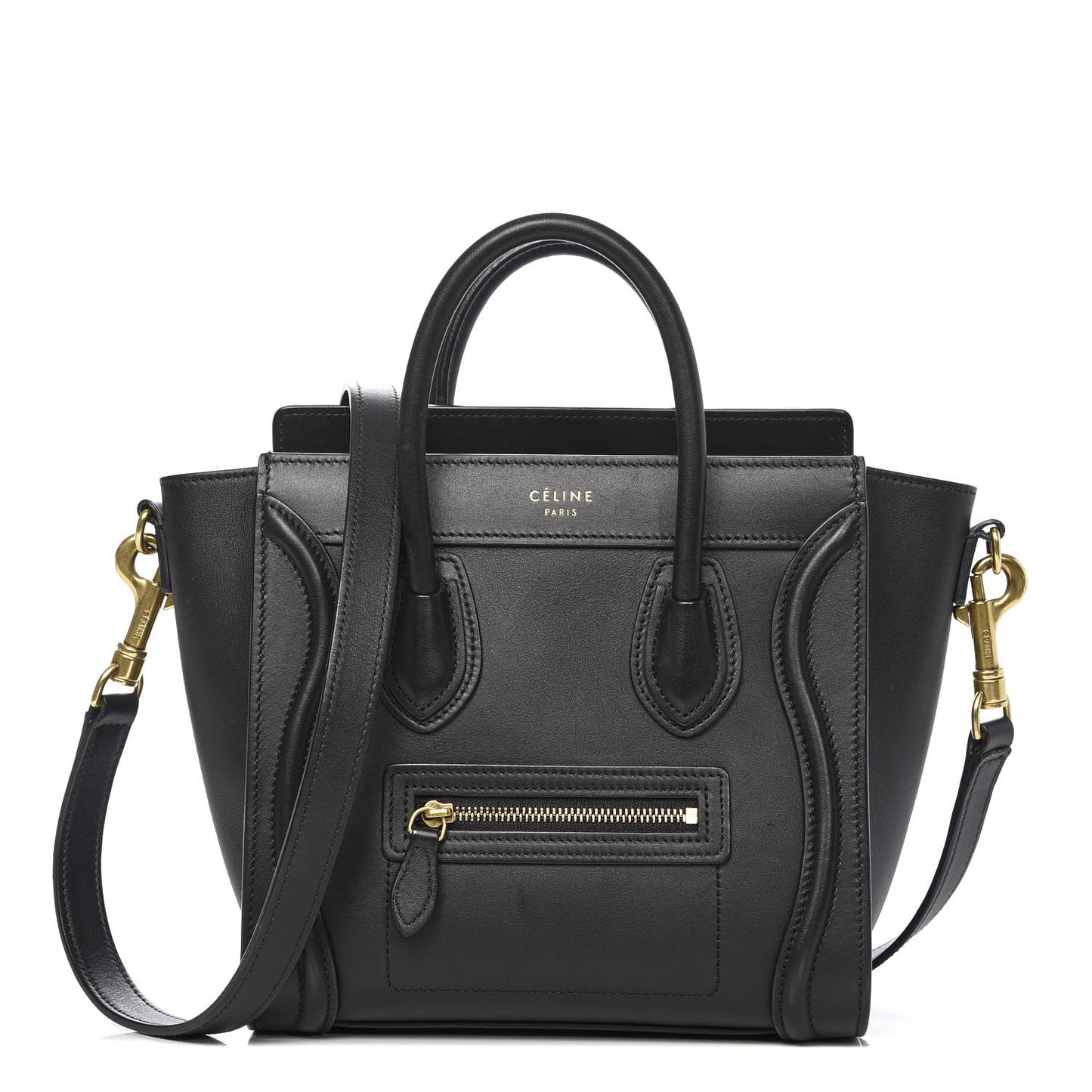 Smooth Calfskin Nano Luggage Black