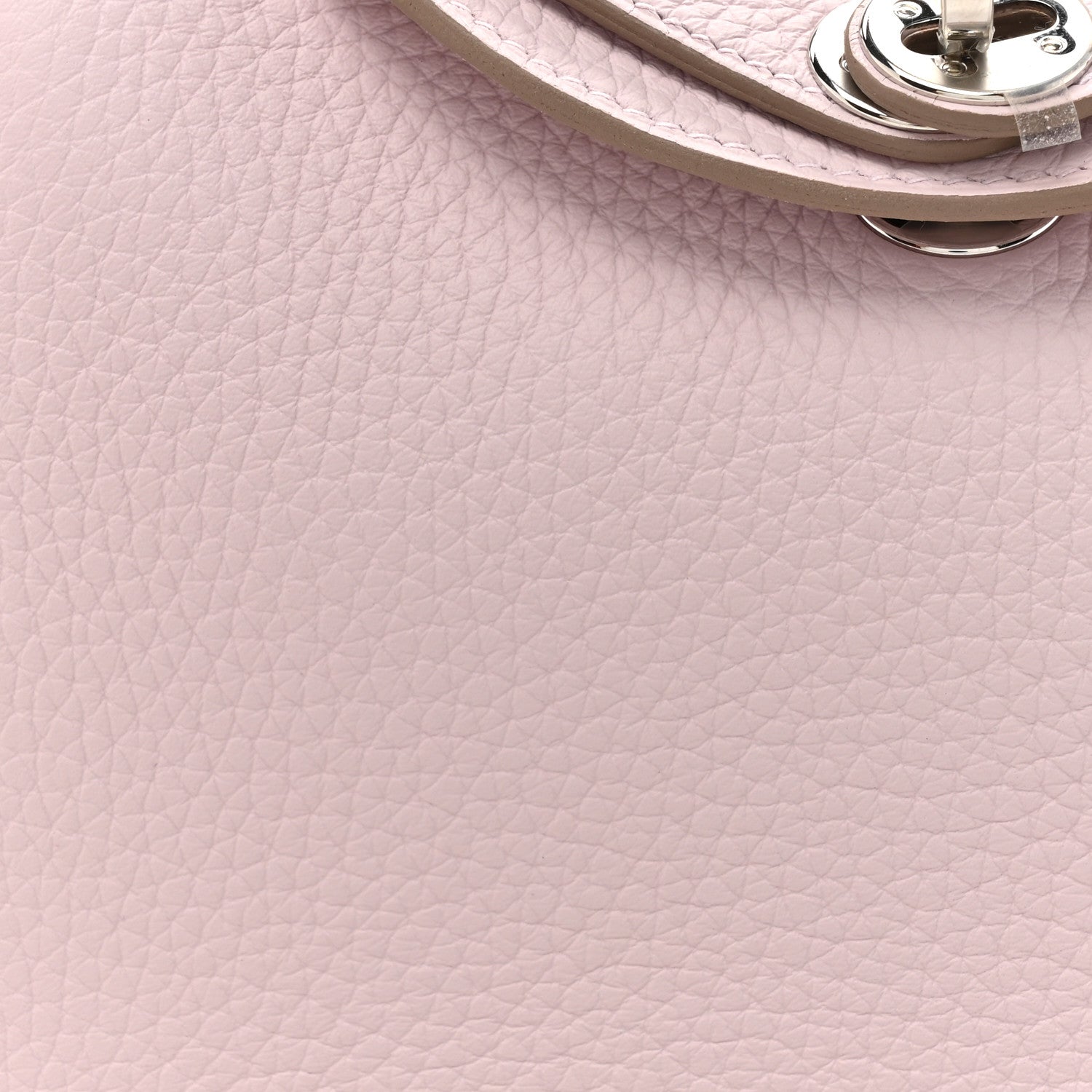 Hermes Taurillon Clemence Verso Mini Lindy 20 Mauve Pale Mushroom 8 of 11