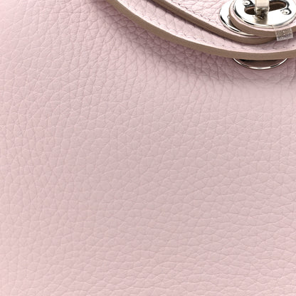 Hermes Taurillon Clemence Verso Mini Lindy 20 Mauve Pale Mushroom 8 of 11