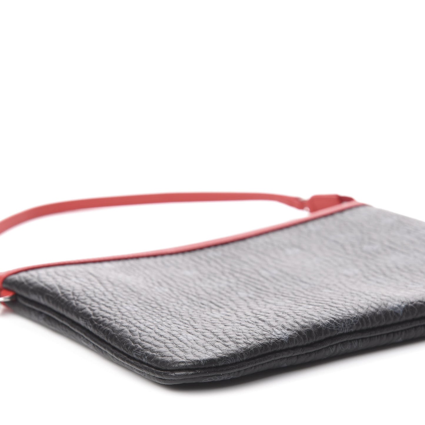 Visetos Leopard Print Pochette Black Red