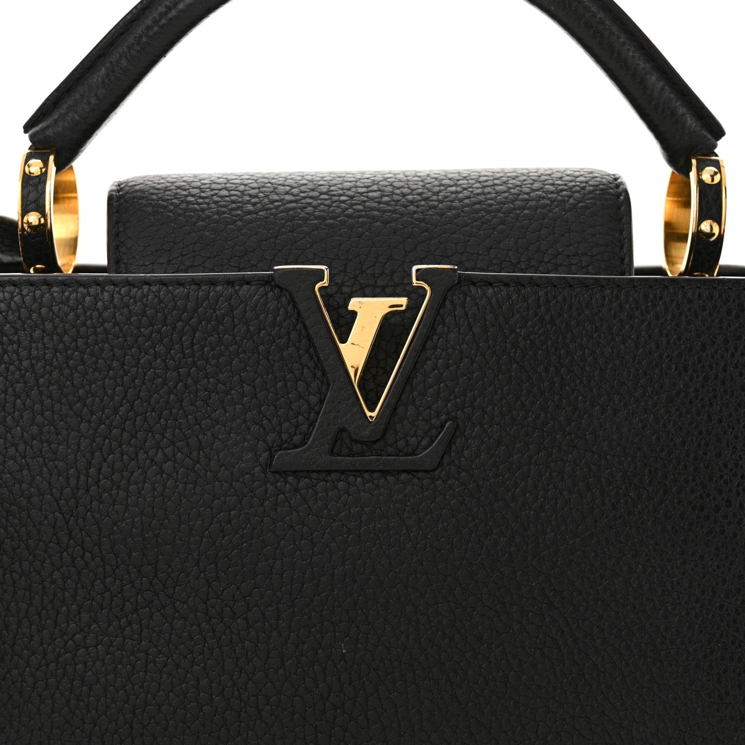 Louis Vuitton Taurillon Capucines BB Black 7 of 7