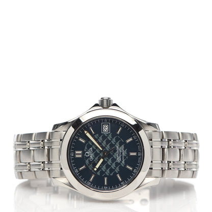 Omega Stainless Steel 36mm Seamaster Jacques Mayol Automatic Watch Blue 2500.80 3 of 7
