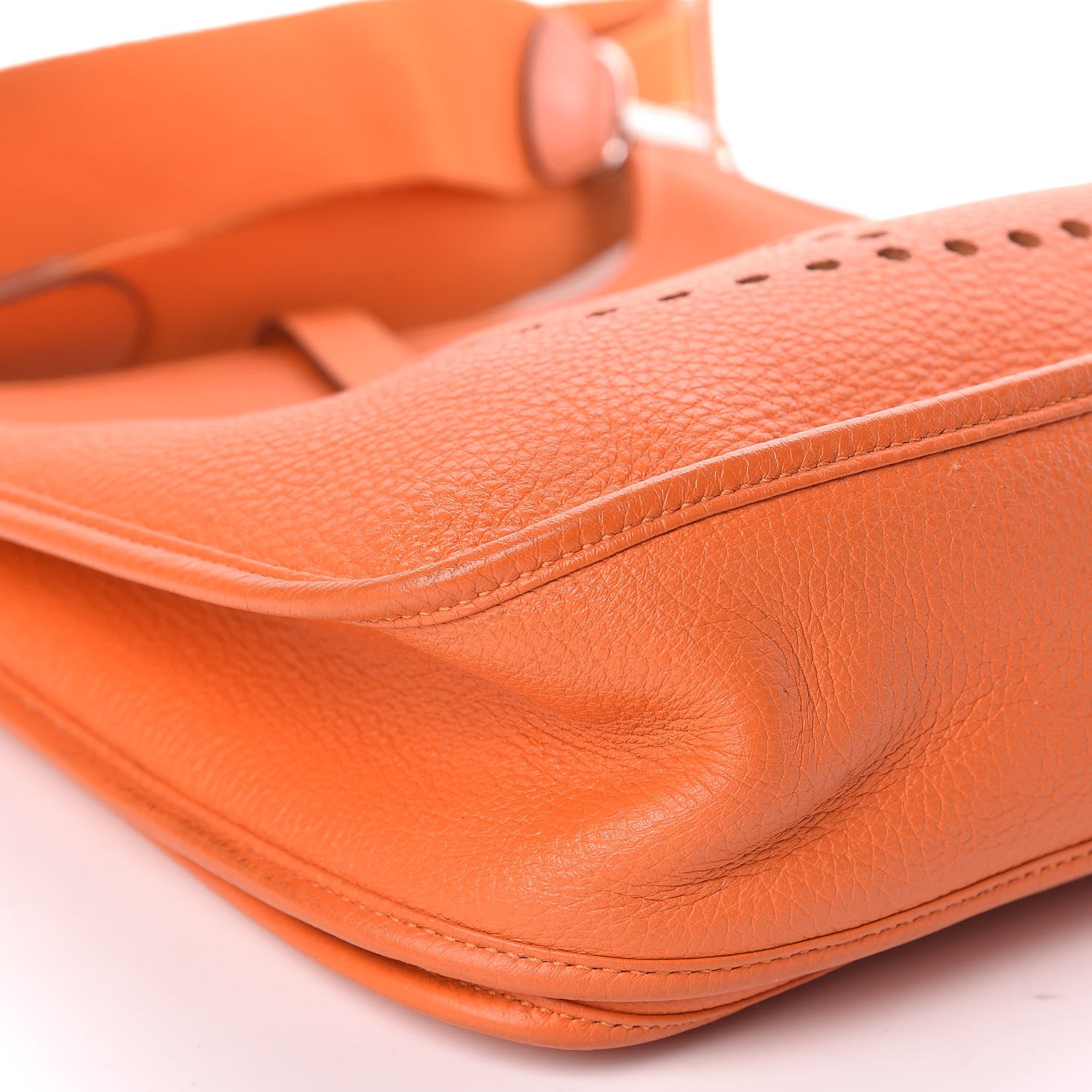 Hermes Taurillon Clemence Evelyne III GM Orange 9 of 12