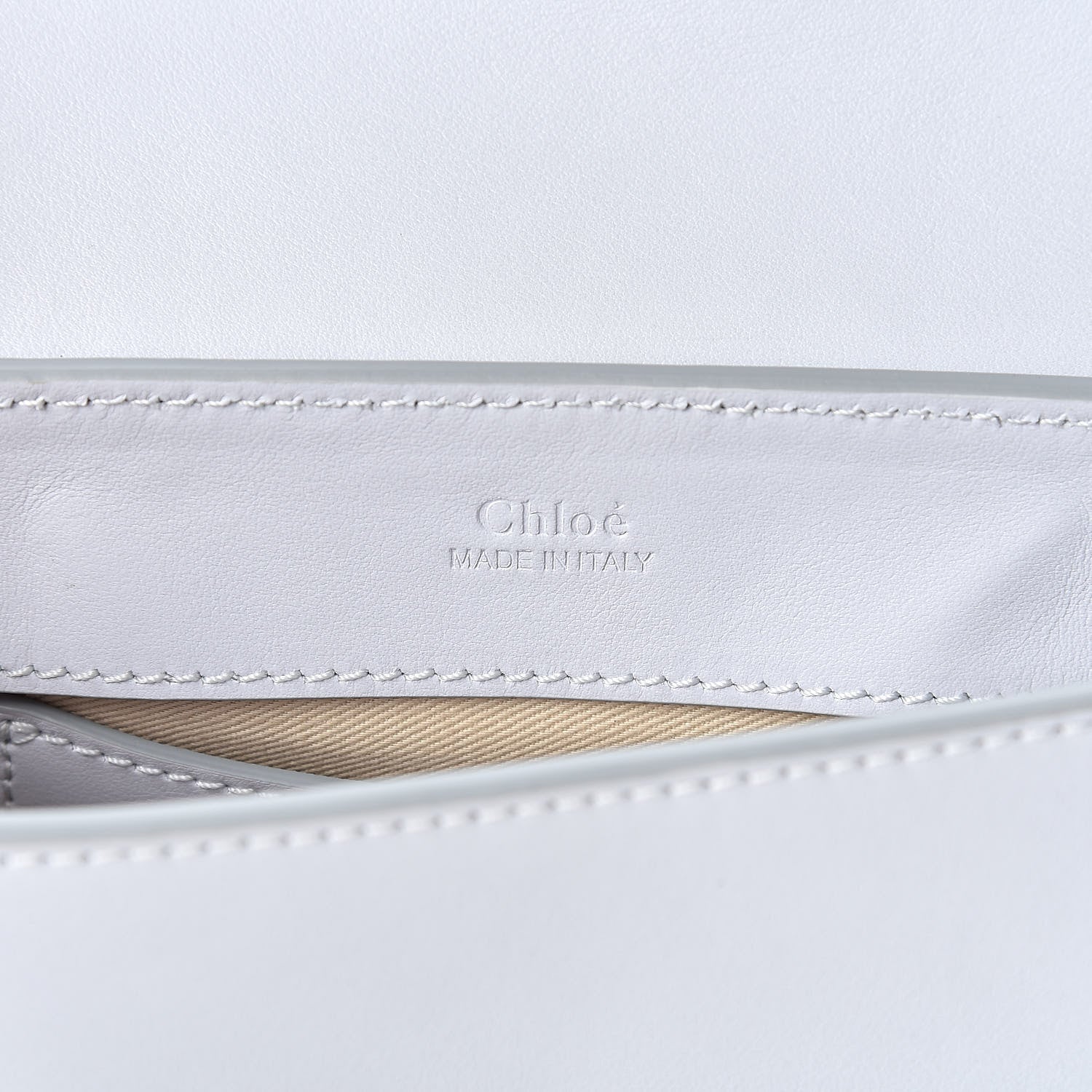 Chloe Calfskin Suede C Belt Bag Light Cloud 6 of 10