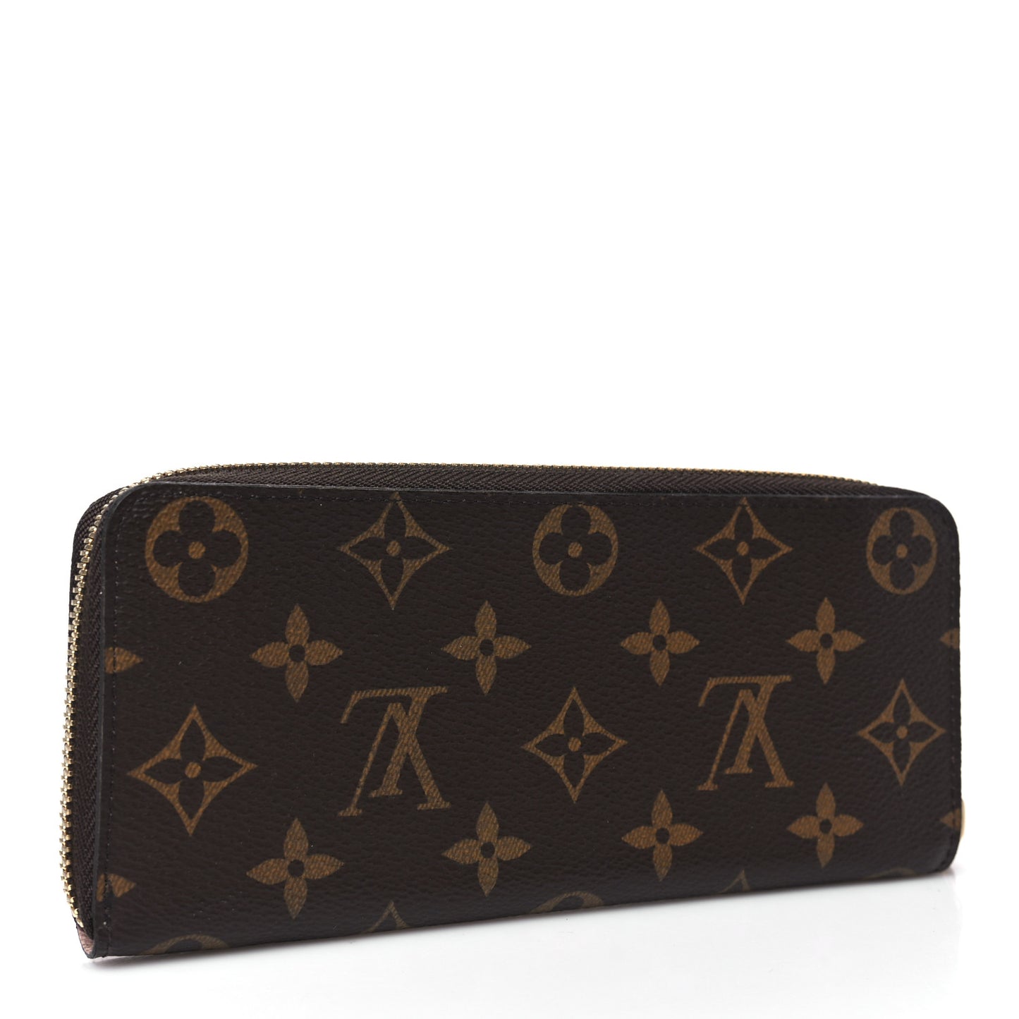 Monogram Clemence Wallet Rose Ballerine