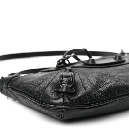 Balenciaga Agneau Arena Classic Hardware Le City Pouch On Strap Black 8 of 9