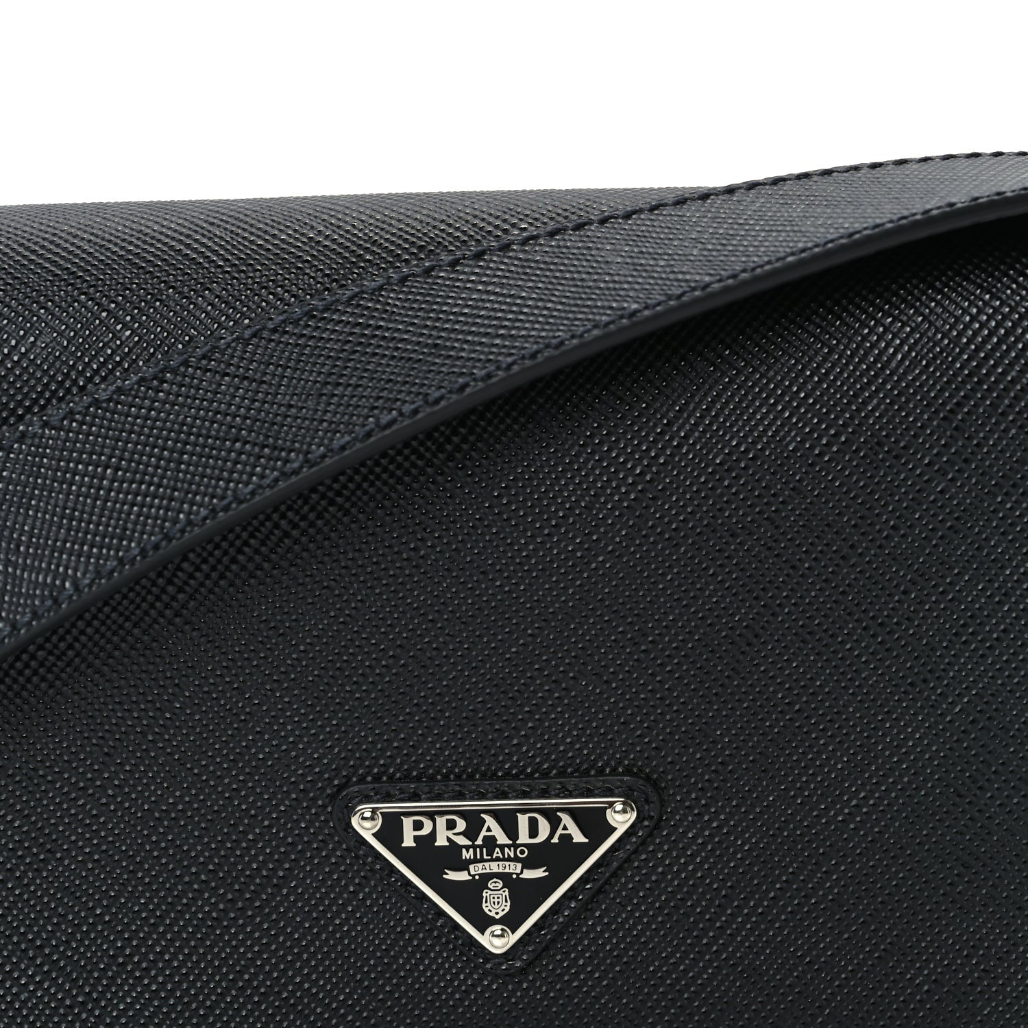Prada Saffiano Shoulder Bag Black 6 of 8