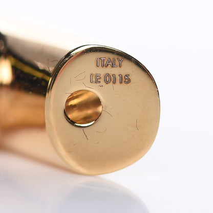 Louis Vuitton Brass Essential V Hoop Earrings Gold 7 of 8