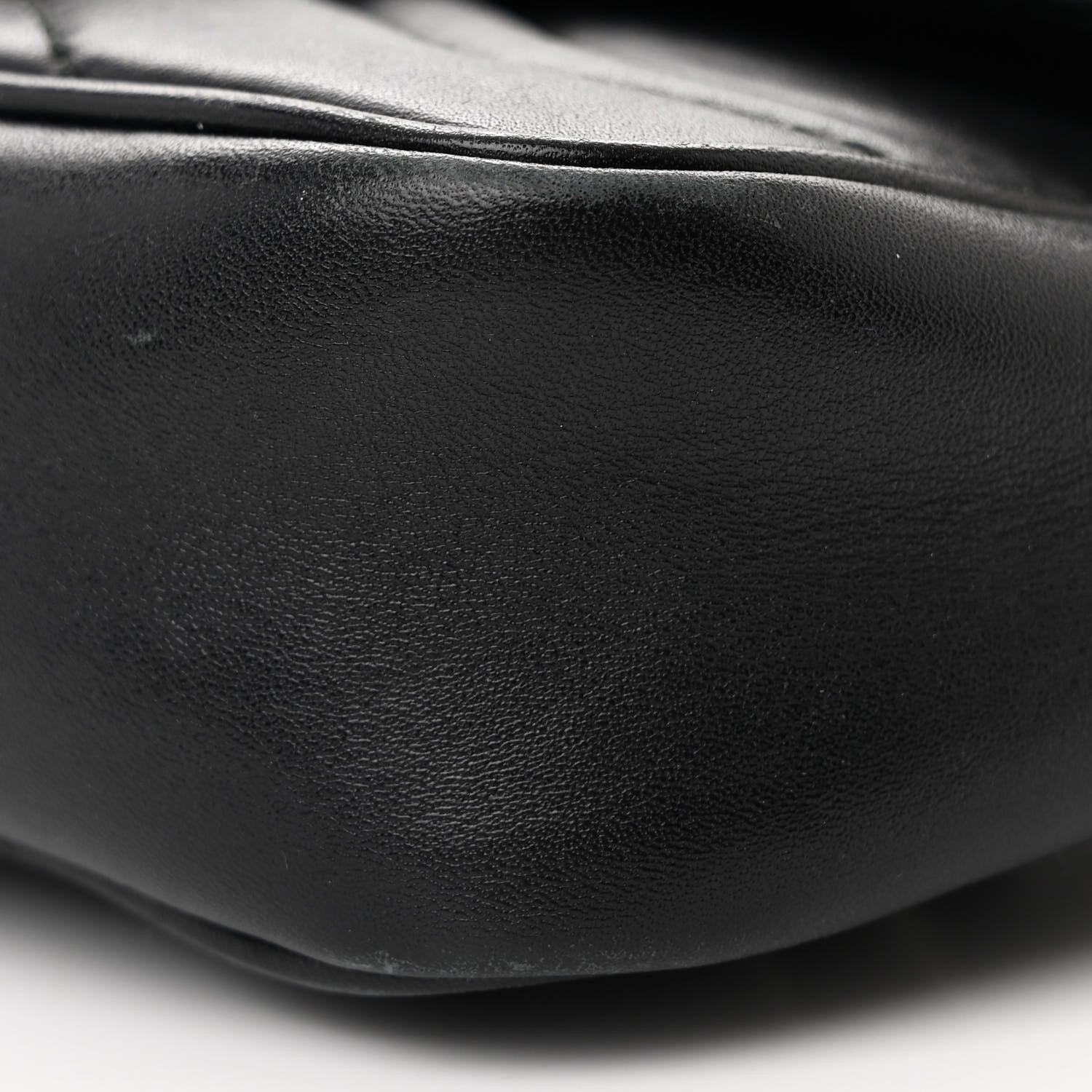 Gucci Calfskin Matelasse Super Mini GG Marmont Shoulder Bag Black 10 of 12