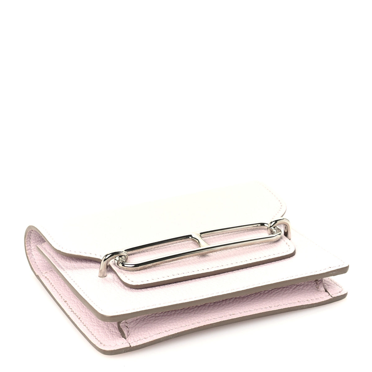 Chevre Mysore Roulis Slim Wallet  Mauve Pale