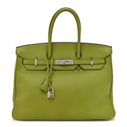 Hermes Swift Birkin 35 Vert Anis 1 of 16