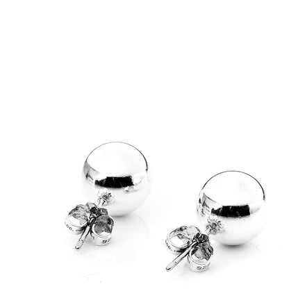 Tiffany Sterling Silver 10mm HardWear Ball Earrings 3 of 5
