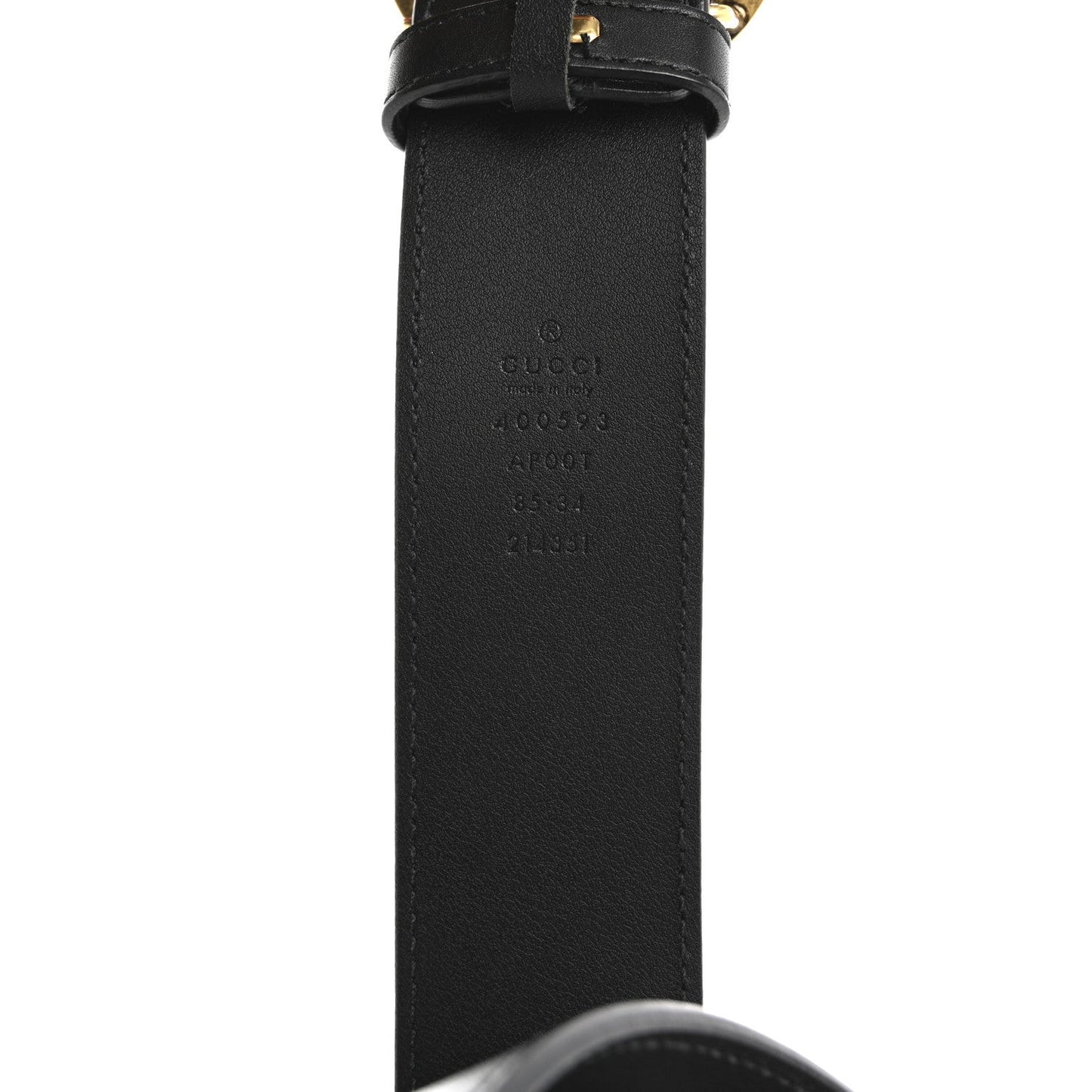 Calfskin Double G 40mm Belt 85 34 Black