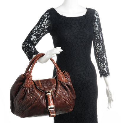 Fendi Nappa Nuvolata Spy Cognac 2 of 9