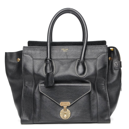 Celine Smooth Calfskin Mini Envelope Luggage Black 1 of 6