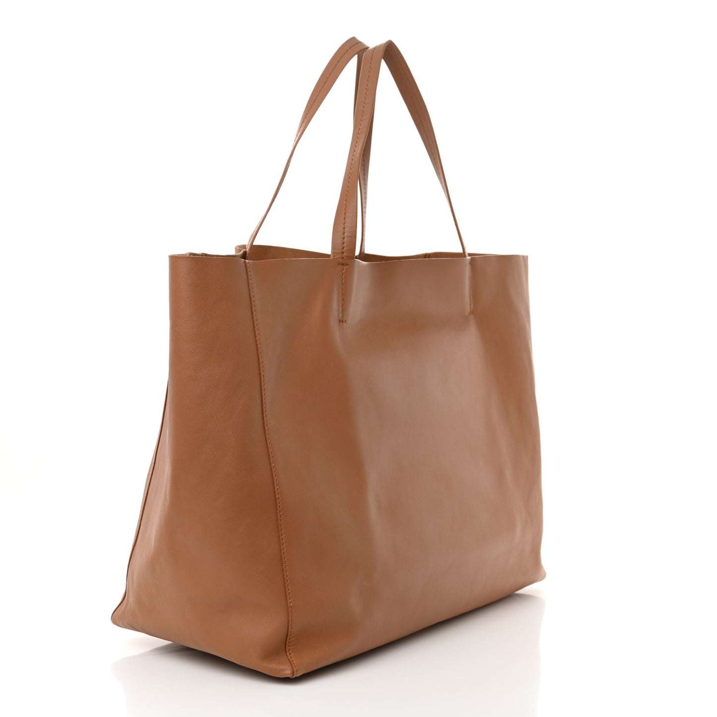 Lambskin Horizontal Cabas Camel