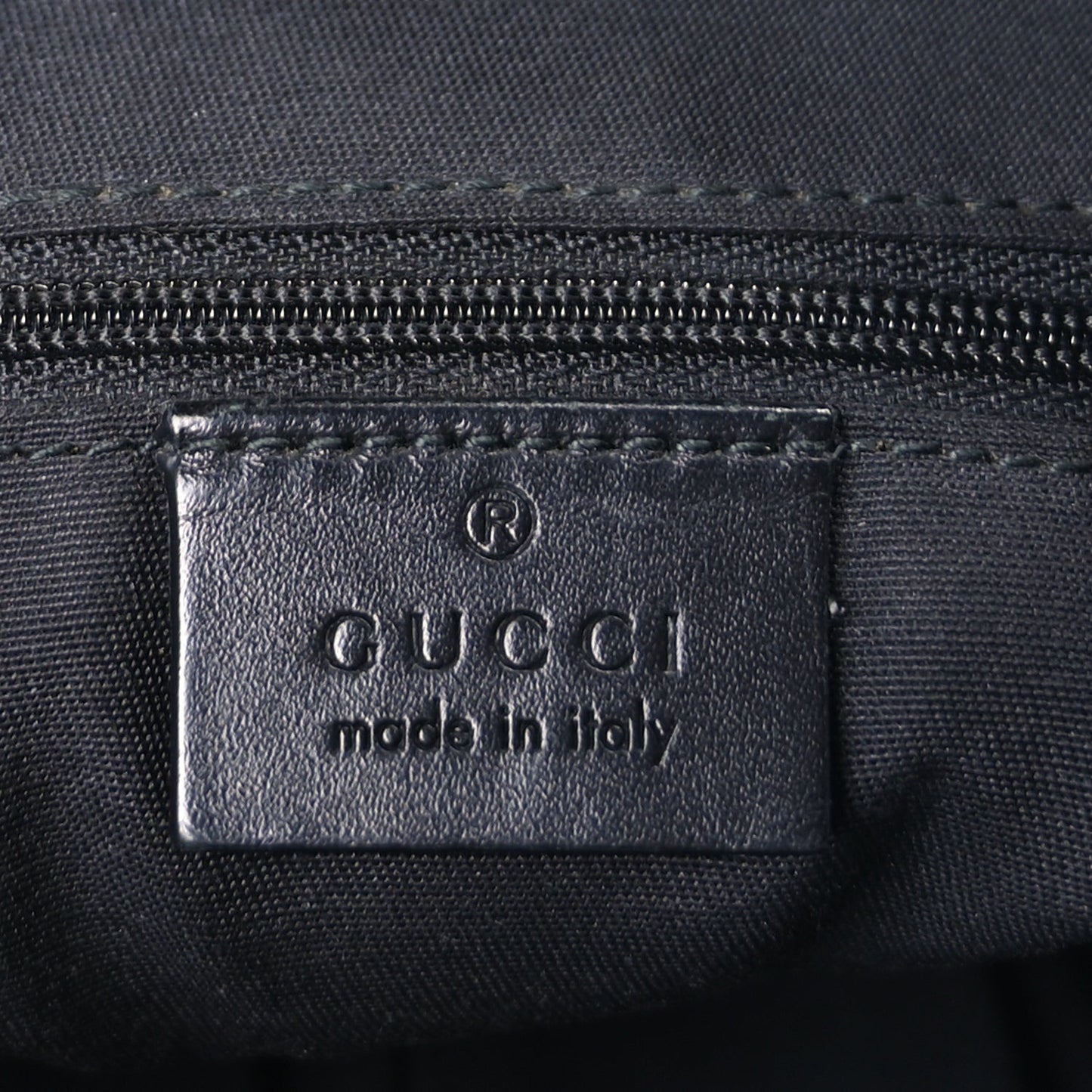 GG Monogram Web Flat Messenger Bag  Black