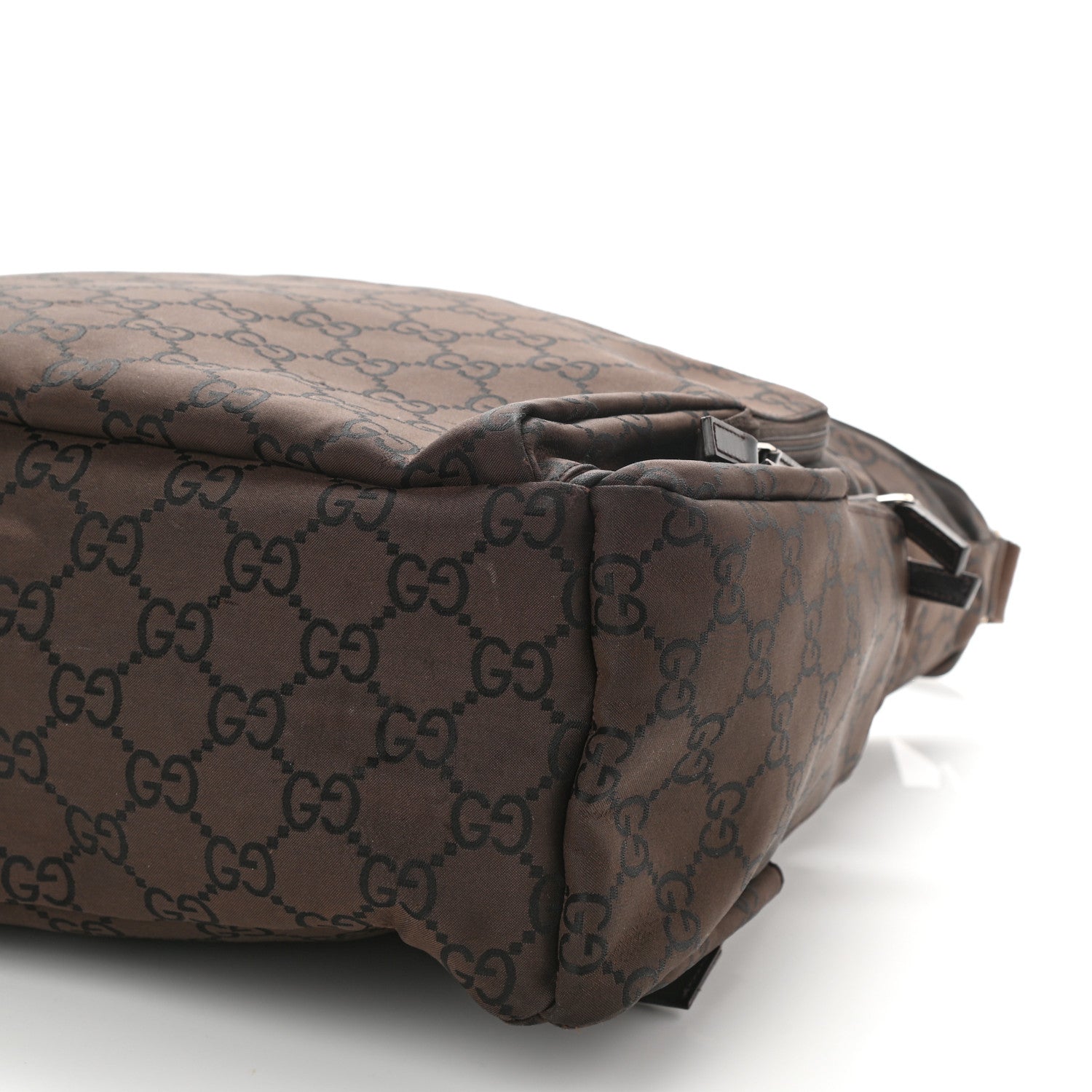 Gucci Nylon Monogram Extra Large Satchel Dark Brown 8 of 8