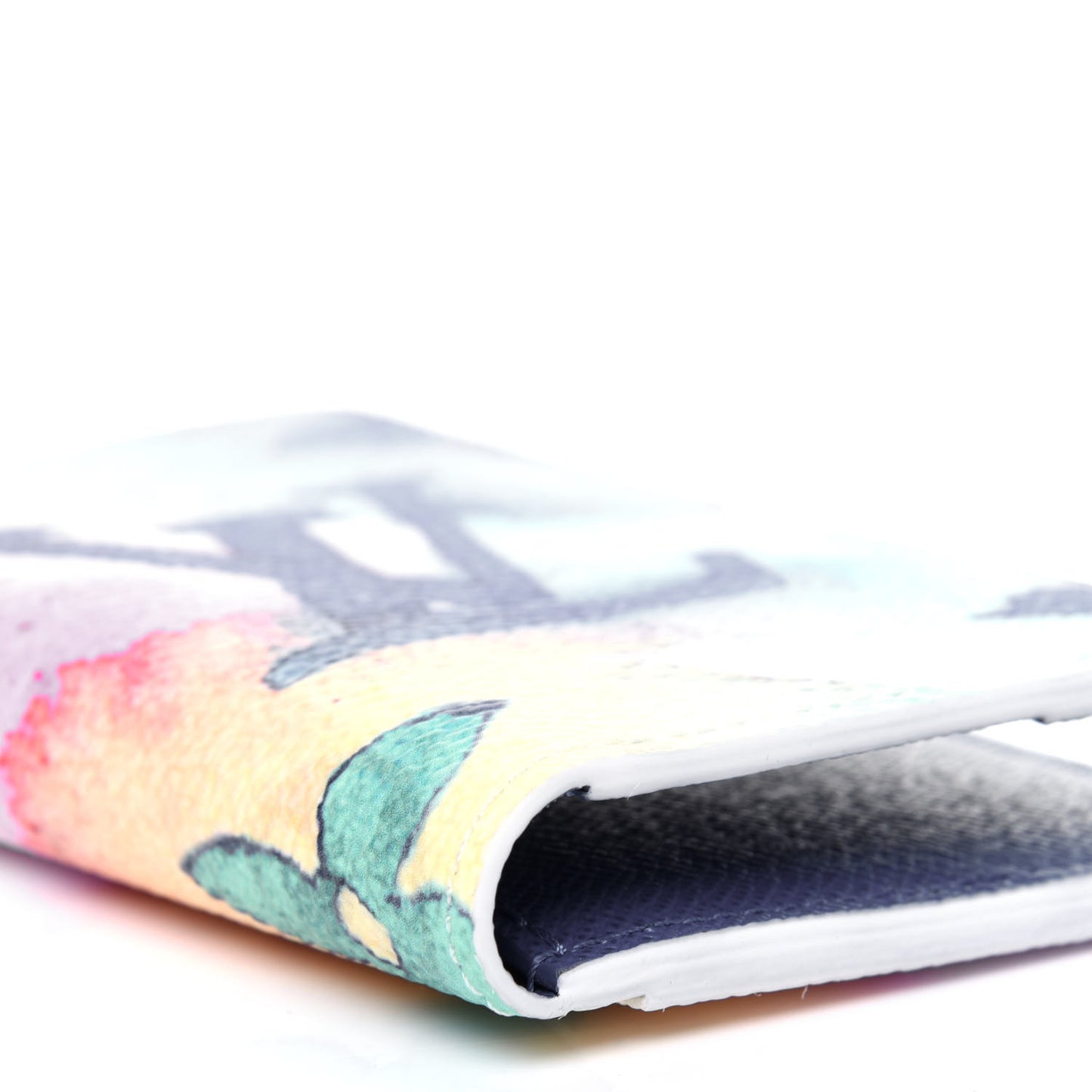 Monogram Watercolor Pocket Organizer NM Multicolor