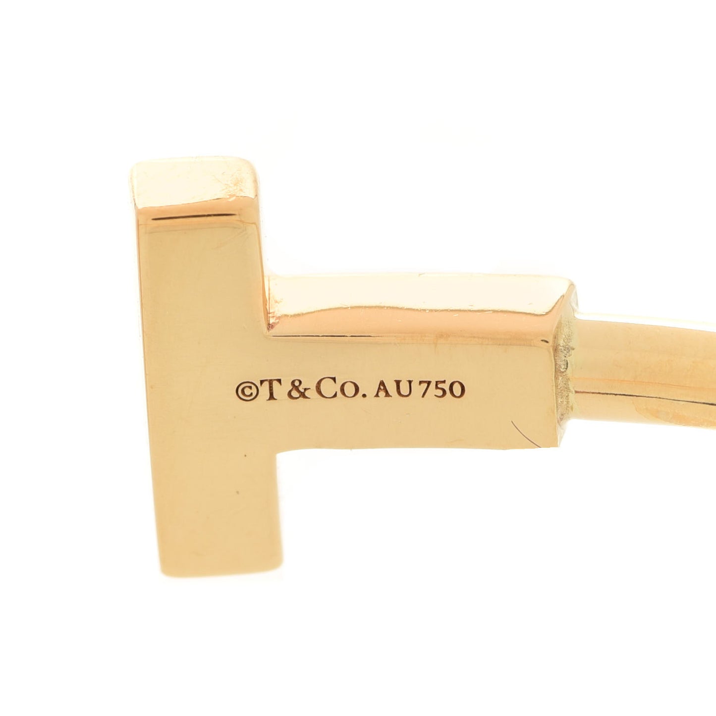 18K Yellow Gold T Wire Bracelet