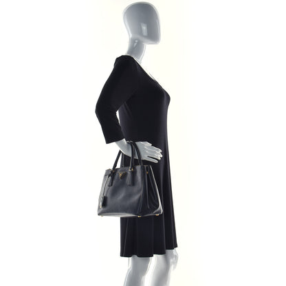 Prada Saffiano Small Galleria Double Zip Tote Black 2 of 14