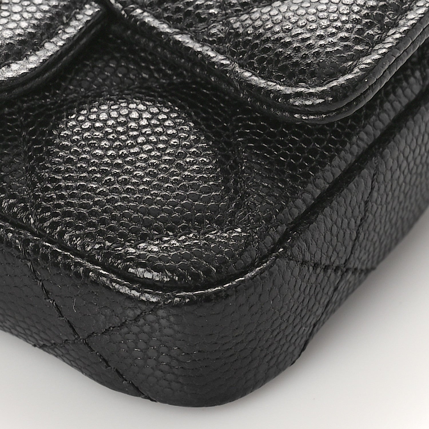 Chanel Caviar Quilted Mini Chain Belt Bag Black 9 of 10