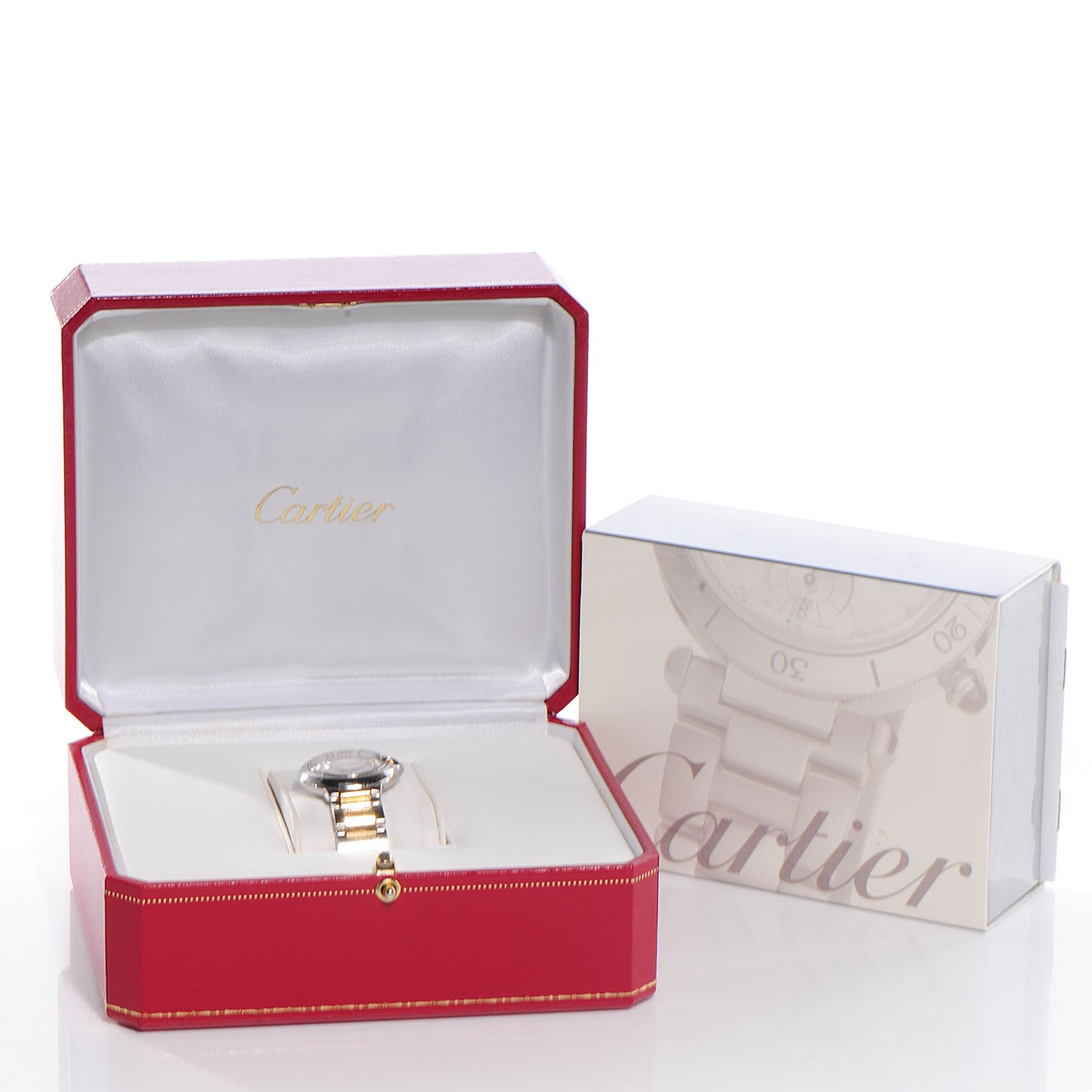 Stainless Steel 18K Yellow Gold 28mm Ballon Bleu De Cartier Quartz Watch