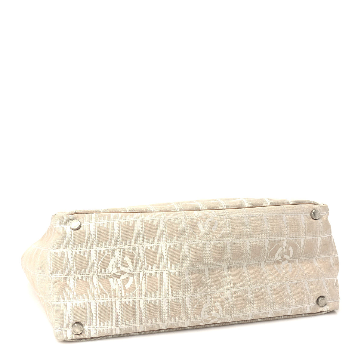 Chanel Nylon Medium Travel Tote Beige 3 of 9