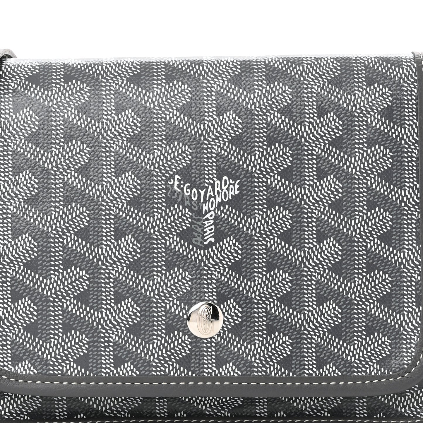 Goyardine Plumet Wallet Clutch Grey