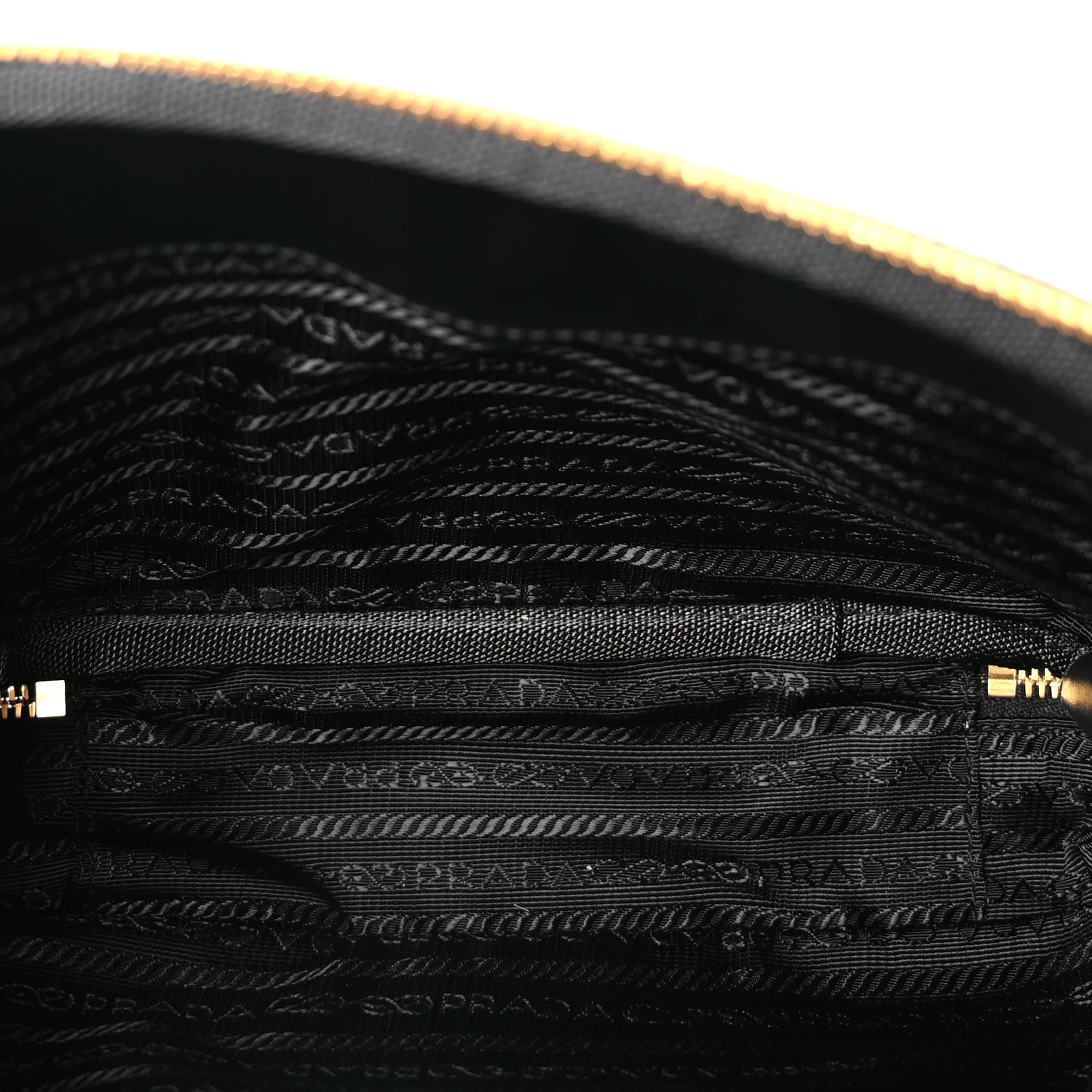 Prada Jacquard Saffiano Triangolo Symbole Embroidered Medium Shoulder Bag Black Corda 4 of 8