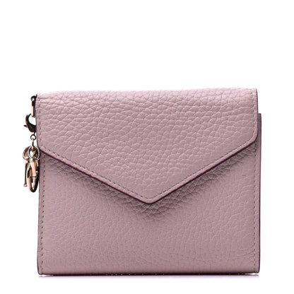 Christian Dior Bullcalf Diorissimo Medium Envelope Wallet Pink 1 of 9