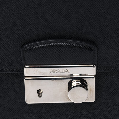 Prada Saffiano Sound Crossbody Bag Black 5 of 7