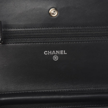 Chanel Caviar Timeless CC Wallet On Chain WOC Black 5 of 11