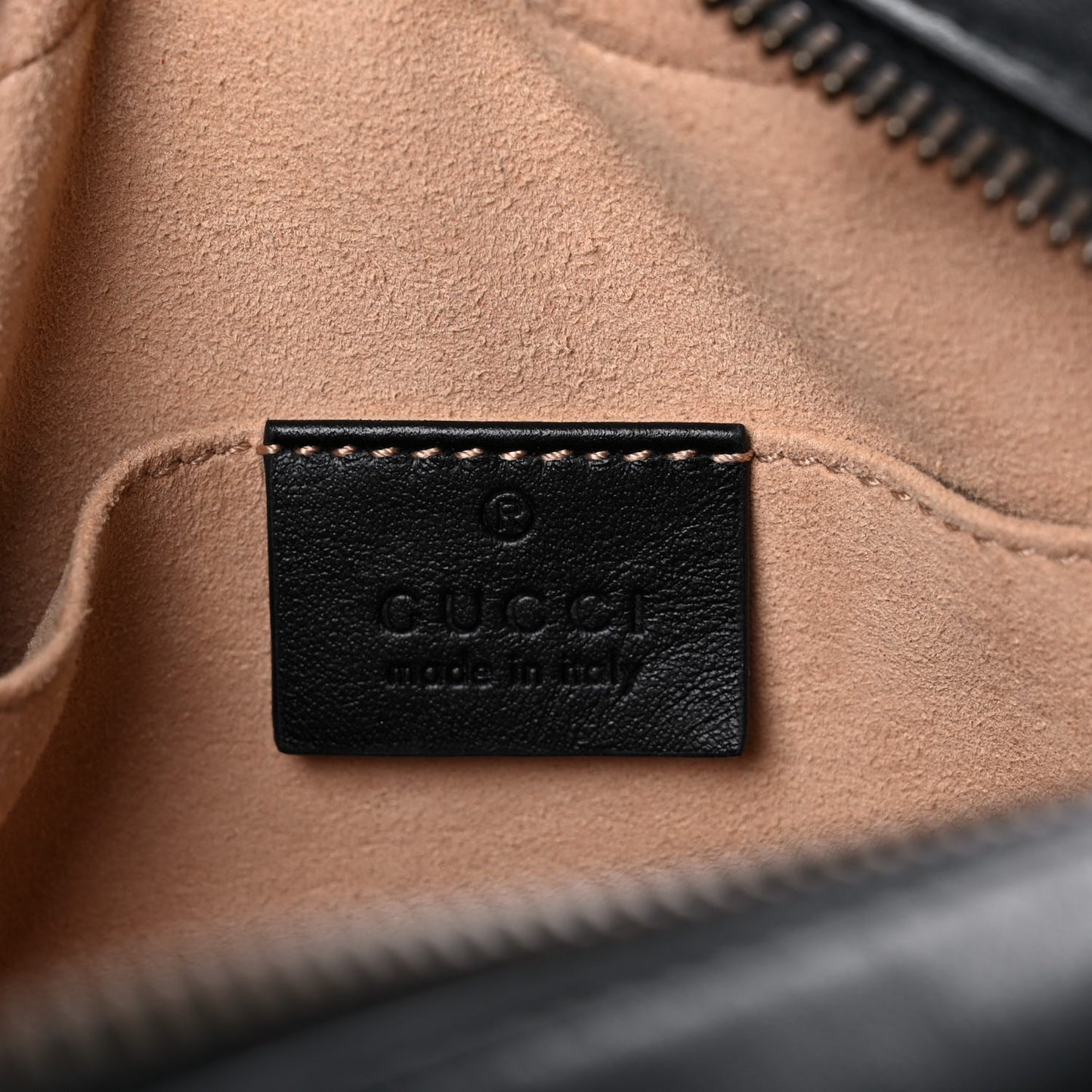 Calfskin Matelasse Mini GG Marmont Chain Shoulder Bag Black